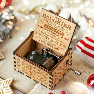 Dad To Daughter - I want you to know I love you - Engraved Music Box