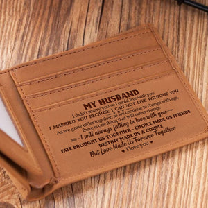 To My Husband - I'll Always Falling In Love With You - Bifold Wallet