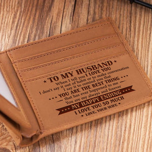 To My Husband - My Happy Ending - Bifold Wallet