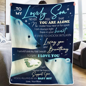 Mom To Son - I Will Always Be There - Blanket