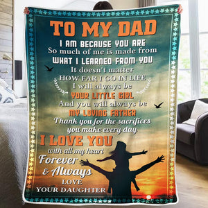 Daughter To Dad - I Am Because You Are - Blanket