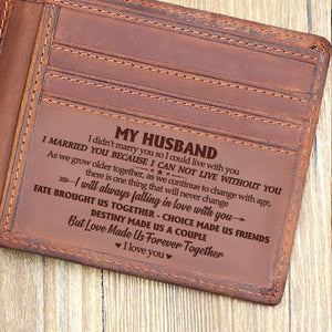 To My Husband - I'll Always Falling In Love With You - Bifold Wallet