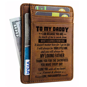 Daughter to Dad - I Love You With All My Heart - Card Wallet