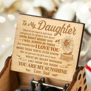 Dad To Daughter - Just Remember That I Love You - Engraved Music Box