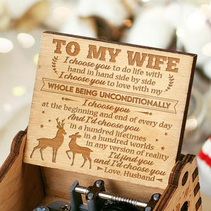 Husband To Wife - I’d find you - Engraved Music Box