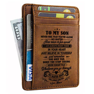 Mom To Son - I Will Always Love You - Card Wallet