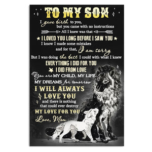 Mom To Son - Everything I Did For You, I Did From Love - Vertical Matte Posters