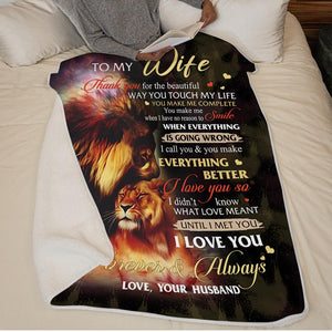 Husband to Wife - I Love You so - Blanket