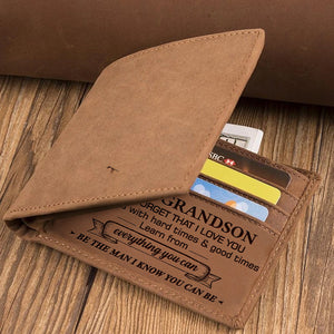 To My Grandson - Be The Man I Know You Can Be - Bifold Wallet