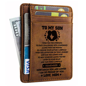 Mom To Son - I Wish You The Strength - Card Wallet