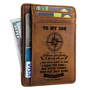 Dad To Son - I'm Always Here For You - Card Wallet
