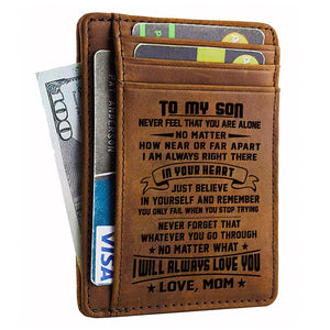 Card Wallet - Son, Mom Will Always Love You