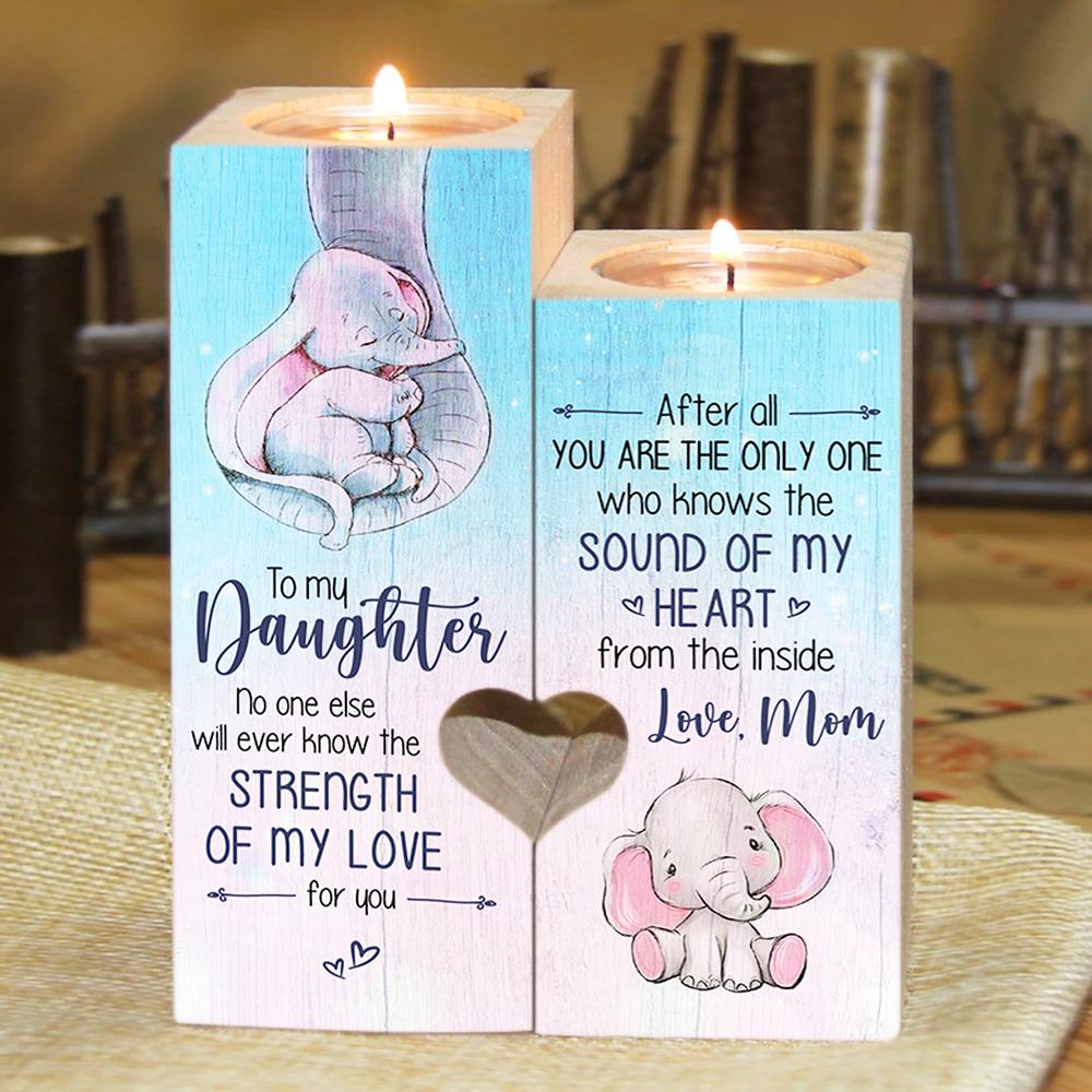 Candle Holders Daughter, Love Mom Candle, Love Daughter