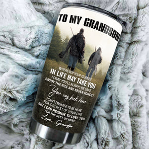 To My Grandson - Hunting Partners - Tumbler