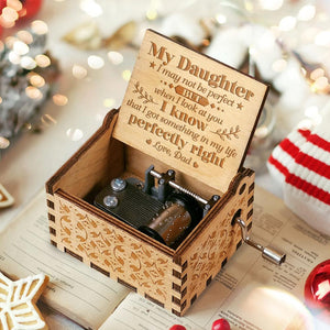 Dad to Daughter - I Got Something In My Life Perfectly Right  - Engraved Music Box