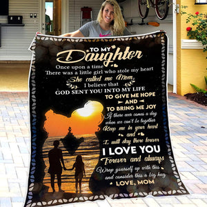 Mom To Daughter - God Sent You Into My Life - Blanket