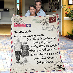 Husband To Wife - You Are My Queen Forever - Blanket