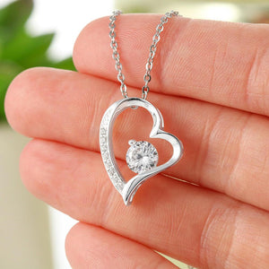 Husband To Wife - Love Made Us Forever Together -  Heart Stone Necklace