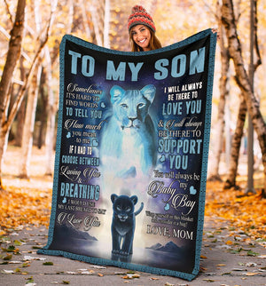 Mom To Son - I Love You - Blanket