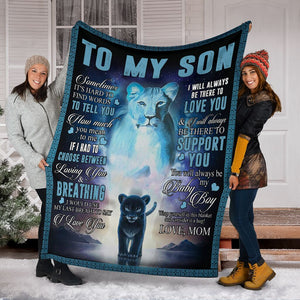 Mom To Son - I Love You - Blanket