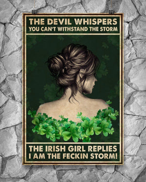 Irish Girl Whispered Back Vertical Canvas