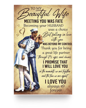 To My Beautiful Wife - I Love You - Vertical Matte Posters