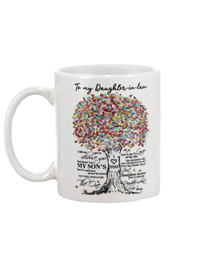 To my Daughter, Daughter in heart, Special gifts, Meaningful gifts, Birthday gifts from Mom for Family members, Mug with quotes, A044