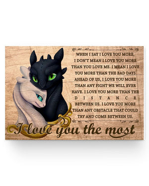 Husband to Wife - I Love You The Most - Horizontal Poster