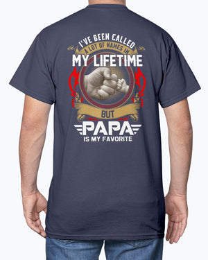 Papa Is My Favorite Title - Plus Sizes T-shirt For Dad