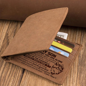 Mom To Son - Walk As If You Own The Place - Bifold Wallet
