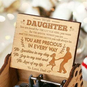 Dad to Daughter - The Sunshine In My Day - Engraved Music Box
