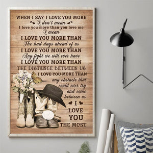 I Love You The Most - Vertical Matte Posters