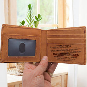 Son To Dad -  I Know I Will Never Outgrow A Place In Your Heart - Bifold Wallet