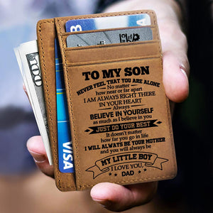 Dad to Son - Just Do Your Best - Card Wallet