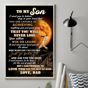 Dad To Son - I'm So Grateful You Are My Son - Vertical Matte Posters
