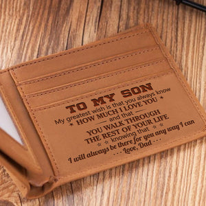 Dad To Son - My Greatest Wish - Bifold Wallet