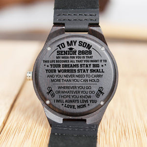 Mom To Son - Your Dream Stay Big - Wooden Watch