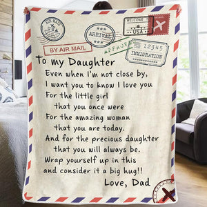 Dad To Daughter - I Want You To Know I Love You - Blanket