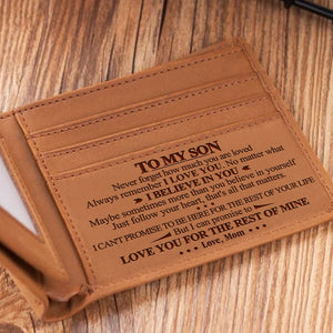 Mom To Son - Remember I Love You - Bifold Wallet