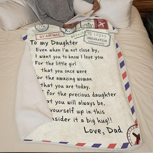 Dad To Daughter - I Want You To Know I Love You - Blanket