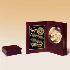 To My Wife - How Special You Are To Me - Wooden Book Clock