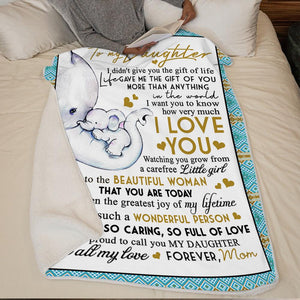 Mom to Daughter - You Are Such A Wonderful Person - Blanket