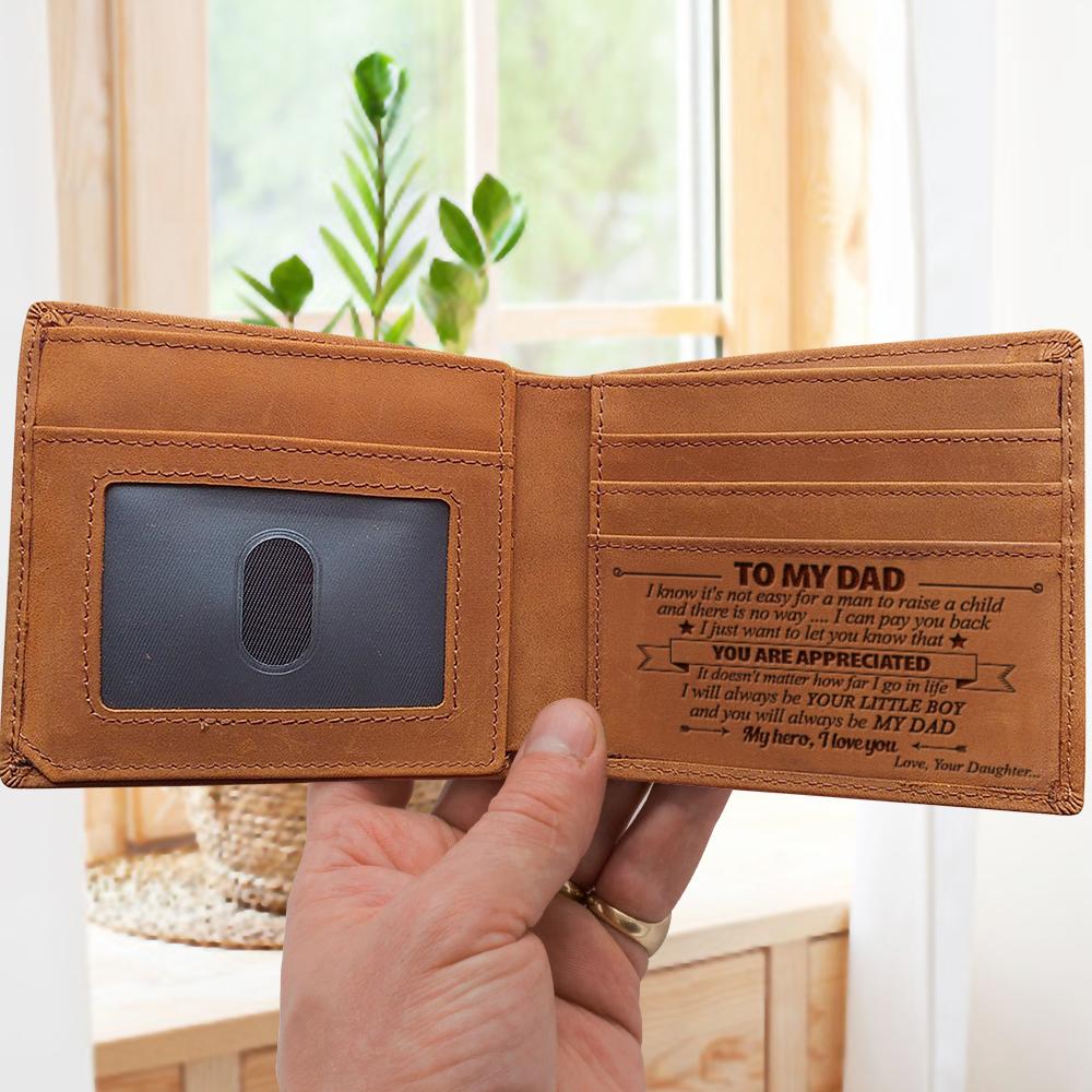 Daughter to Dad - You Will Always Be My Dad - Bifold Wallet - Doptika