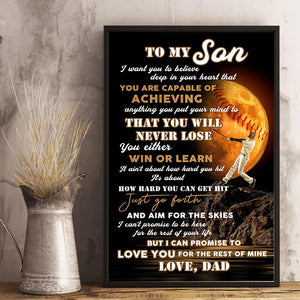 Dad To Son - I'm So Grateful You Are My Son - Vertical Matte Posters