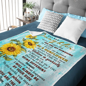 Mother To Daughter - Be A Sunflower - Blanket