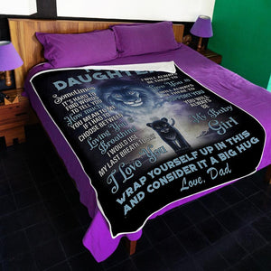 Dad To Daughter - I Love You - Blanket